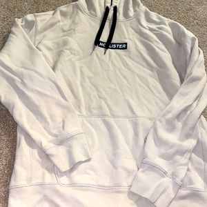 Cream Hollister Hoodie Sweatshirt